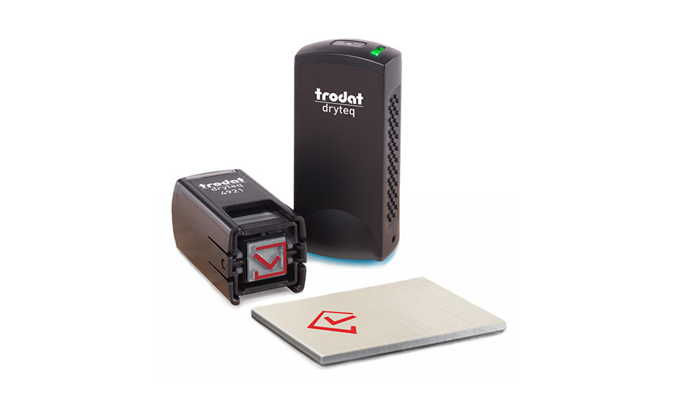 Trodat dryteq - der Stempel mit sofort trockener Tinte.
